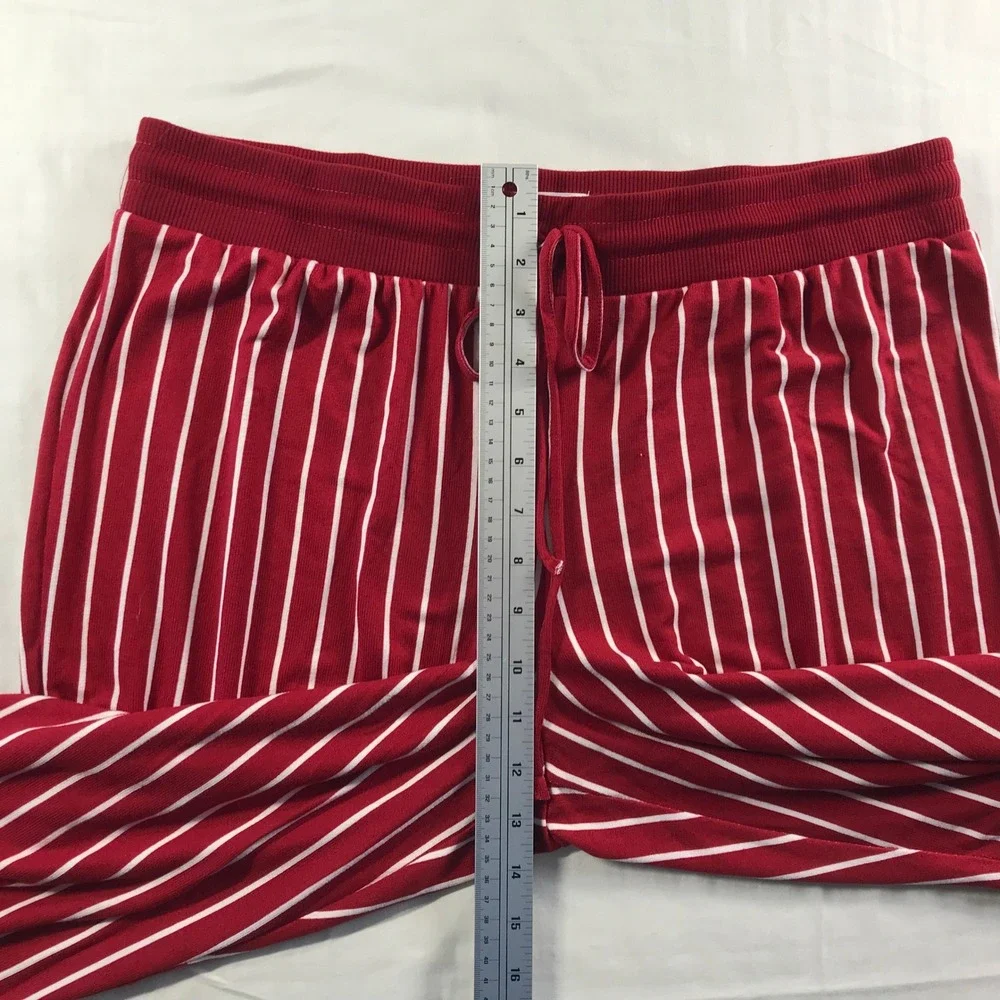 Maurices Sleep Womens Large Red I Am The Gift Pajama Set Striped Jogger 214036Y